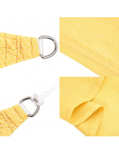 Parasole a Vela HDPE Triangolare 5x5x5 m Beige