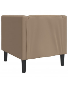 Poltrona Chesterfield Cappuccino in Similpelle