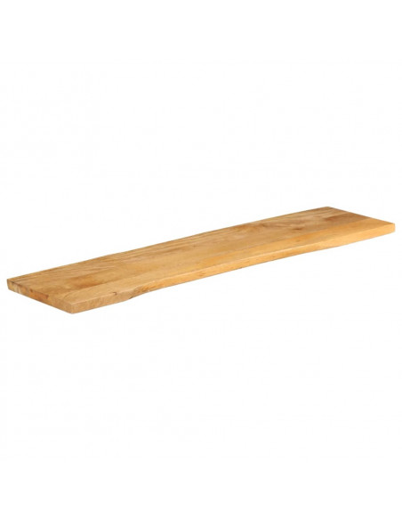 Piano Tavolo 180x40x2,5 cm Bordi Vivi in Legno Massello Mango