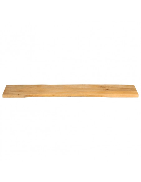 Piano Tavolo 180x40x2,5 cm Bordi Vivi in Legno Massello Mango