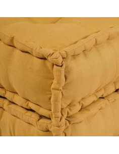 Divano Componibile Giallo 70x70x36 in Tessuto