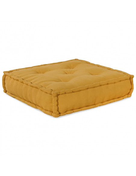 Pouf Modulare Giallo 70x70x54 in Tessuto