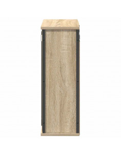 Pensile da Bagno con Specchio Rovere Sonoma 50x21x60 cm 2