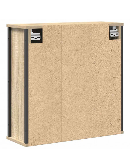 Pensile da Bagno con Specchio Rovere Sonoma 50x21x60 cm
