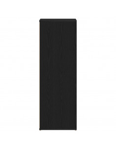 Scarpiera Rovere Nero 54x34x100,5 cm in Legno Multistrato