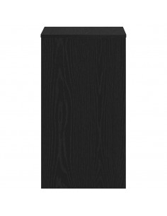 Scrivania Rovere Nero 90x40x72 cm in Legno Multistrato