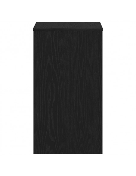 Scrivania Rovere Nero 90x40x72 cm in Legno Multistrato