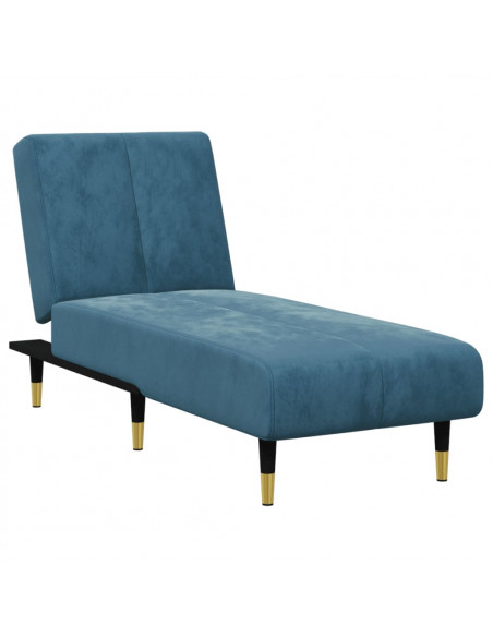 Set di Divani 2 pz Blu in Velluto