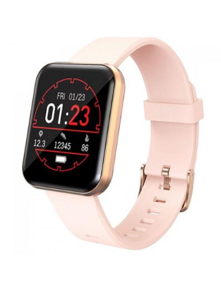 SMARTWATCH LENOVO E1 PRO 1.33" TOUCH ANDROID IOS IP67 2.5D GLASS SATURIMETRO GOLD