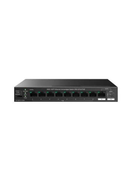 SWITCH IP-COM G1110PF-8-120W 9P GIGABIT ETHERNET+1P SFP di cui 8P PoE max output per porta 30W- totale 120W