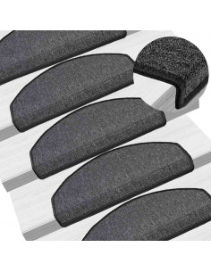 Tappetini per Scale 30 pz Antracite 65x24x4 cm
