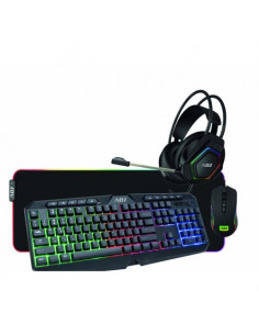 TASTIERA/MOUSE/CUFFIA/PAD KIT HULK GAMING MULTIMEDIA 4IN1 WIRED ADJ