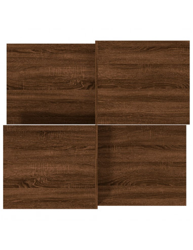 Tavolini da Salotto 2 pz Rovere Marrone in Legno Multistrato
