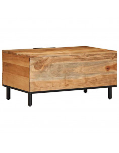 Tavolino da Salotto 80x50x40 cm Legno Massello di Acacia