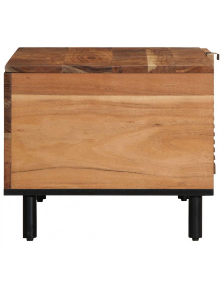 Tavolino da Salotto 80x50x40 cm Legno Massello di Acacia