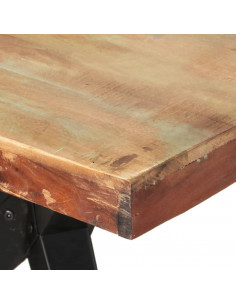 Tavolo da Pranzo 180x90x76 cm in Legno Massello di Recupero