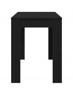 Tavolo da Pranzo Rovere Nero 120x60x76 cm Legno Multistrato