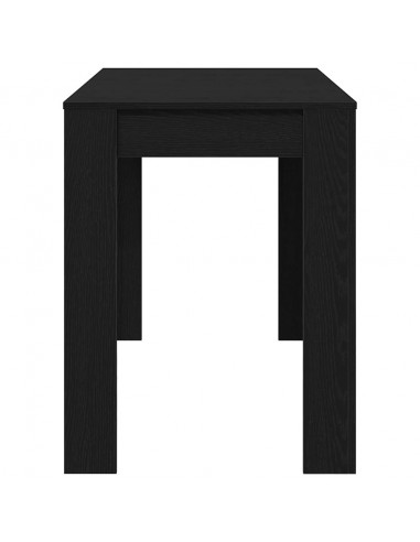 Tavolo da Pranzo Rovere Nero 120x60x76 cm Legno Multistrato