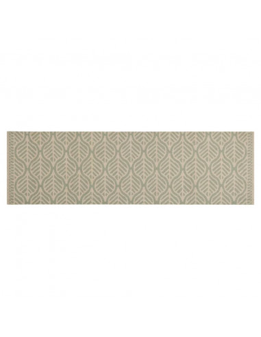 Tappeto da Cucina Lavabile Foglie 45x150 cm in Velluto