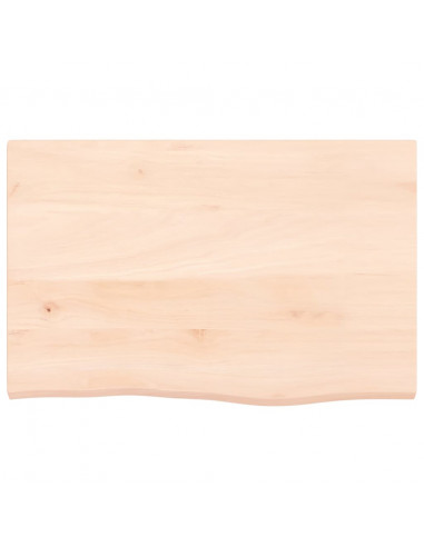 Ripiano a Parete 60x40x2 cm Legno Massello Rovere Non Trattato