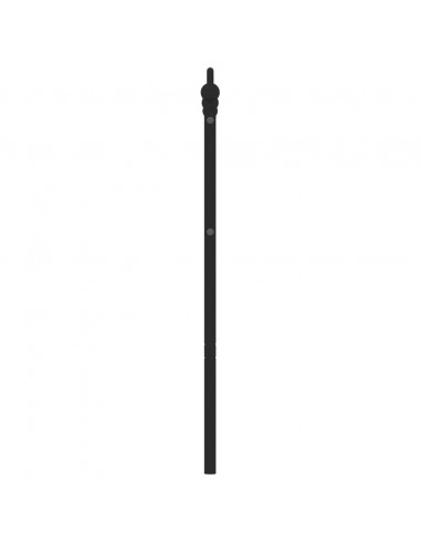 Testiera in Metallo Nero 135 cm