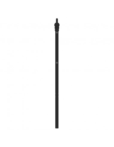Testiera in Metallo Nero 135 cm