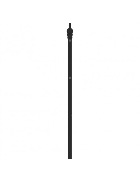 Testiera in Metallo Nero 135 cm