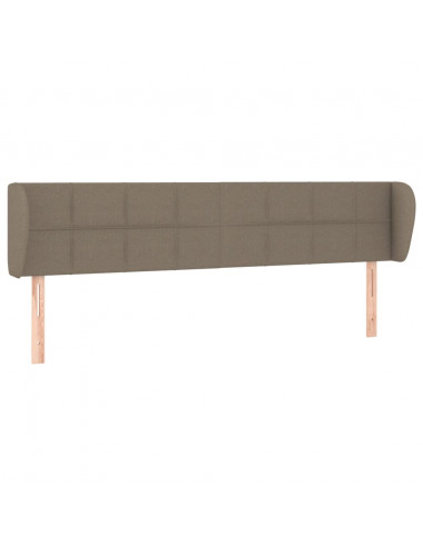 Testiera ad Orecchio Tortora 163x23x78/88 cm in Tessuto