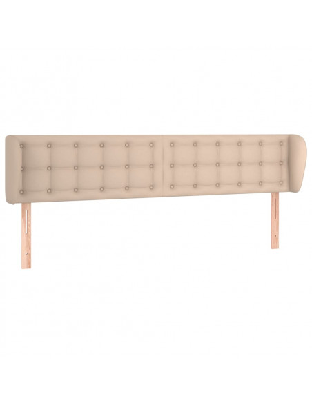 Testiera ad Orecchio Cappuccino 163x23x78/88 cm in Similpelle