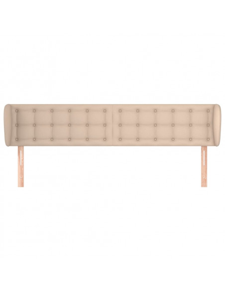 Testiera ad Orecchio Cappuccino 163x23x78/88 cm in Similpelle