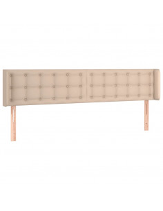 Testiera ad Orecchio Cappuccino 163x16x78/88 cm in Similpelle 2