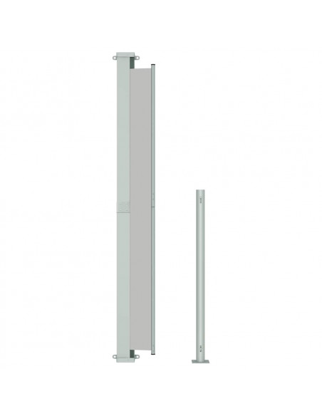 Tenda Laterale Retrattile per Patio 220x500 cm Grigia