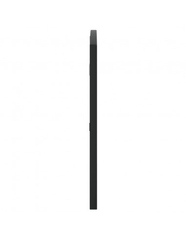 Specchio da Parete Nero 80x40 cm Arco in Ferro