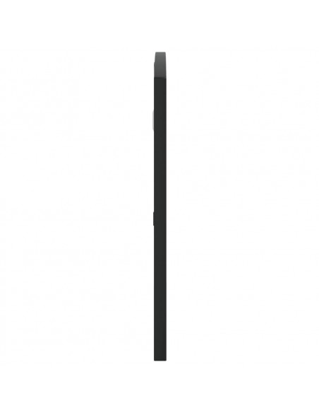 Specchio da Parete Nero 80x40 cm Arco in Ferro