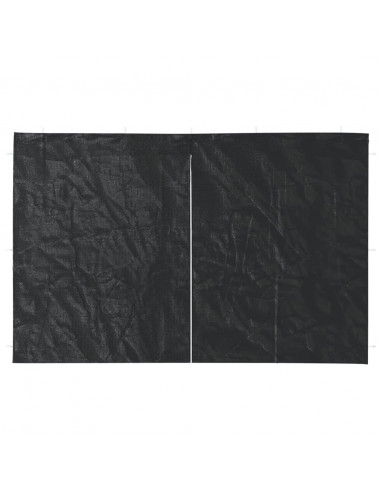 Parete per Tendostruttura in PE  2 pz con Cerniera Antracite