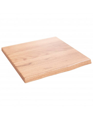 Ripiano Muro Marrone Chiaro 40x40x2 cm Massello Rovere Trattato