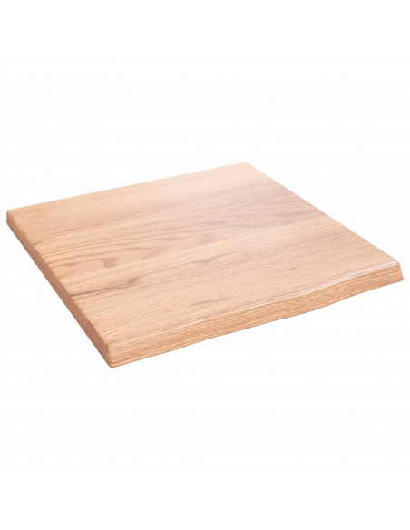 Ripiano Muro Marrone Chiaro 40x40x2 cm Massello Rovere Trattato
