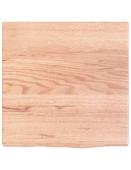 Ripiano Muro Marrone Chiaro 40x40x2 cm Massello Rovere Trattato