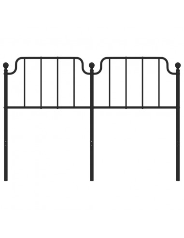 Testiera in Metallo Nero 160 cm