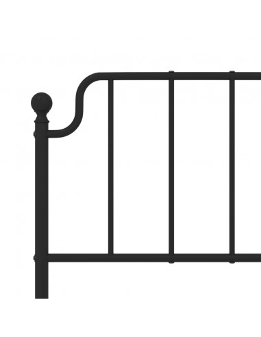 Testiera in Metallo Nero 160 cm