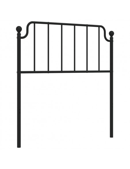 Testiera in Metallo Nero 90 cm