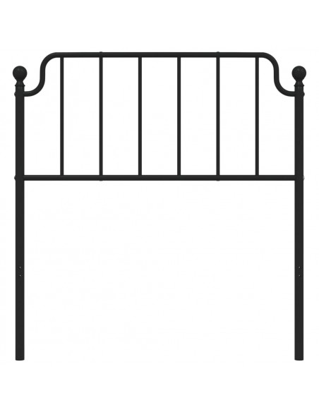 Testiera in Metallo Nero 90 cm