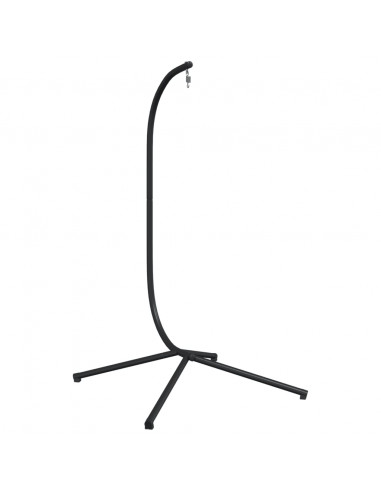 Supporto Sedia a Uovo Sospesa Nera in Acciaio