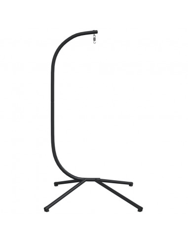 Supporto Sedia a Uovo Sospesa Nera in Acciaio