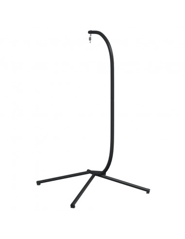 Supporto Sedia a Uovo Sospesa Nera in Acciaio