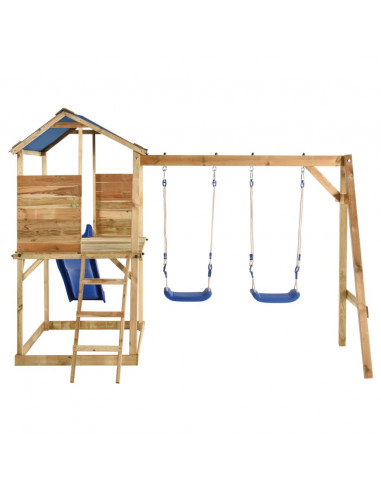 Set da Gioco da Esterno in Legno di Pino Impregnato