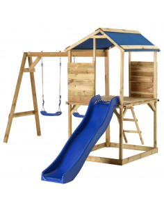 Set da Gioco da Esterno in Legno di Pino Impregnato 2