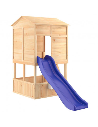 Set da Gioco da Esterno in Legno Massello di Abete