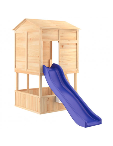 Set da Gioco da Esterno in Legno Massello di Abete
