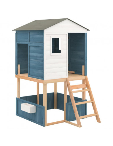 Set da Gioco da Esterno in Legno Massello di Abete